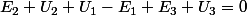 E_{2}+U_{2}+U_{1}-E_{1}+E_{3}+U_{3}=0
