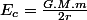 E_{c}=\frac{G.M.m}{2r}