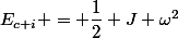 E_{c i} = \dfrac{1}{2} J \omega^2