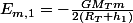 E_{m,1}=-\frac{GM_Tm}{2(R_T+h_1)}