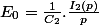E_0=\frac{1}{C_2}.\frac{I_2(p)}{p}