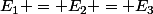 E_1 = E_2 = E_3