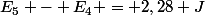 E_5 - E_4 = 2,28 J