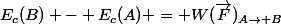 E_c(B) - E_c(A) = W(\vec{F})_{A\rightarrow B}