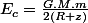 E_c=\frac{G.M.m}{2\left(R+z\right)}