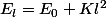 E_l=E_0+Kl^2