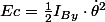 Ec=\frac{1}{2}I_{By}\cdot\dot{\theta}^{2}