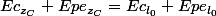 Ec_{z_C}+Epe_{z_C}=Ec_{l_0}+Epe_{l_0}