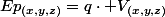 Ep_{(x,y,z)}=q\cdot V_{(x,y,z)}