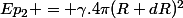 Ep_2 = \gamma.4\pi(R+dR)^2