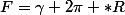 F=\gamma 2\pi *R