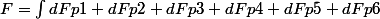 F=\int_{}^{}{}dFp1+dFp2+dFp3+dFp4+dFp5+dFp6
