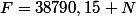 F=38790,15 N