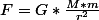 F=G*\frac{M*m}{r^2}