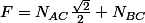 F=N_{AC}\frac{\sqrt{2}}{2}+N_{BC}