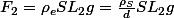 F_{2}=\rho_{e}SL_{2}g=\frac{\rho_{S}}{d}SL_{2}g