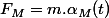F_{M}=m.\alpha_{M}(t)