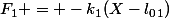 F_1 = -k_1(X-l_0_1)