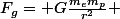 F_g= G\frac{m_em_p}{r^2} 