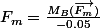 F_m=\frac{M_B(\vec{F_m})}{-0.05}