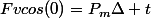 Fvcos(0)=P_{m}\Delta t
