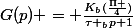 G(p) = \frac{K_{b}(\frac{\Pi }{4})}{\tau _{b}p+1}