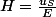 H=\frac{u_S}{E}