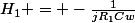 H_1 = -\frac{1}{jR_1Cw}