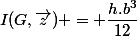 I(G,\vec{z}) = \dfrac{h.b^3}{12}