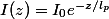 I(z)=I_0e^{-z/l_p}