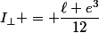 I_\perp = \dfrac{\ell e^{3}}{12}