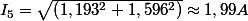I_{5}=\sqrt{\left(1,193^{2}+1,596^{2}\right)}\approx1,99A
