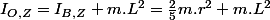 I_{O,Z}=I_{B,Z}+m.L^{2}=\frac{2}{5}m.r^{2}+m.L^{2}