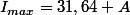 I_{max}=31,64 A
