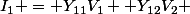 I_1 = Y_{11}V_1+ Y_{12}V_2 