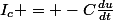 I_c = -C\frac{du}{dt}