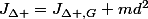 J_{\Delta }=J_{\Delta ,G}+md^{2}