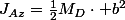 J_{Az}=\frac{1}{2}M_{D}\cdot b^{2}
