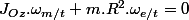 J_{Oz}.\omega_{m/t}+m.R^{2}.\omega_{e/t}=0