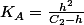 K_{A}=\frac{h^{2}}{C_{2}-h}