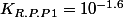 K_{R.P.P1}=10^{-1.6}