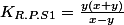 K_{R.P.S1}=\frac{y(x+y)}{x-y}