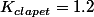 K_{clapet}=1.2
