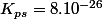 K_{ps}=8.10^{-26}