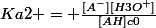 Ka2 = \frac{[A^-][H3O^+]}{[AH]c0}