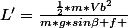 L'=\frac{\frac{1}{2}*m*Vb^2}{m*g*sin\beta+f }\