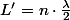 L'=n\cdot\frac{\lambda}{2}