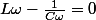 L\omega-\frac{1}{C\omega}=0
