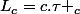 L_{c}=c.\tau _{c}