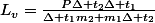 L_{v}=\frac{P\Delta t_{2}\Delta t_{1}}{\Delta t_{1}m_{2}+m_{1}\Delta t_{2}}